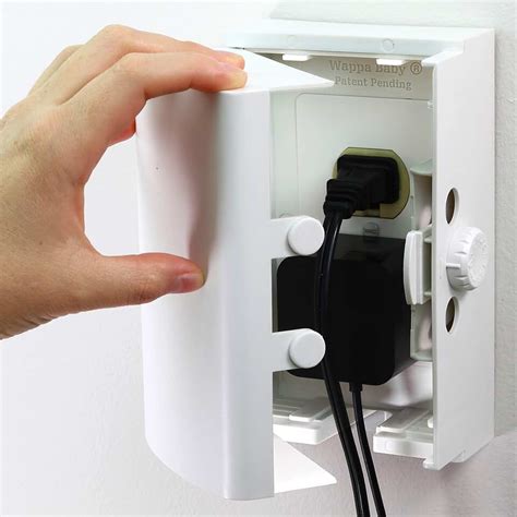 lock box for electrical plug|secure electrical plug to outlet.